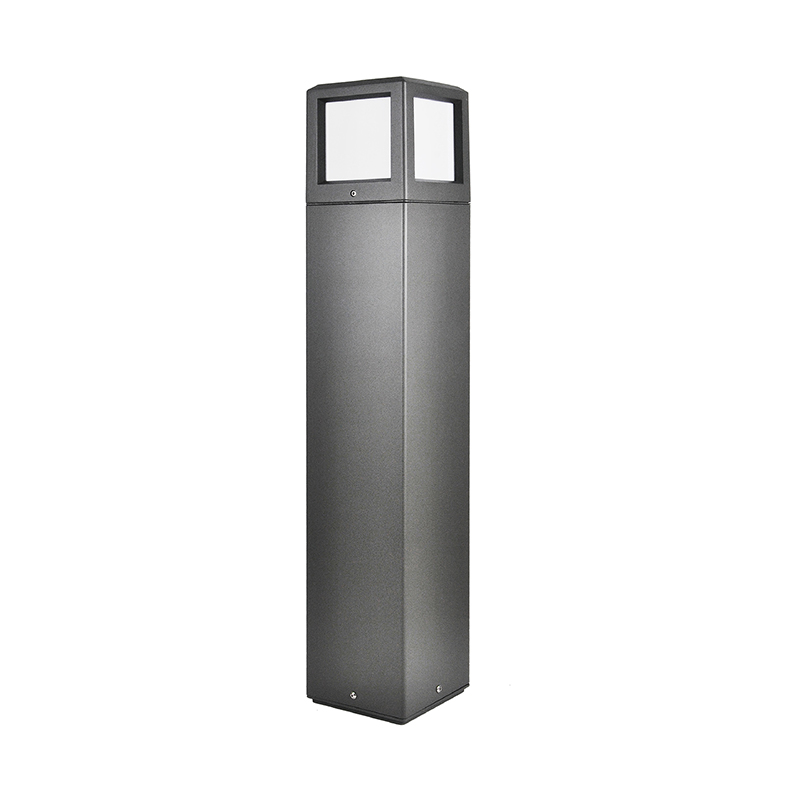 YMLED-6208 정사각형 모델 알루미늄 LED 볼라드 정원 조명